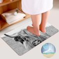 thumbnail image 4 of GZHJMY Bathroom Mat set of 3， Highland Cattle Closeup 3 Pieces Bath Mats Set for Bathroom, Vintage Style Non-Slip Washable Cover Floor Rug Decorations for Kitchen Bathroom Bedroom, 4 of 6