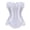 A1_White, variant on VISALY Plus Size Corset Top for Women Retro Sweetheart Lace Ruffle Bustier Tops Lace Up Satin Boned Overbust Corset Bustier Bodyshaper Top Vintage Front Bow Boned Push Up Waist Shaper Pink L