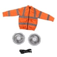 thumbnail image 2 of Cooling Fan Jacket for Men Women, Wearable 3 Speed Control Sun  Air Conditioned Clothes, USB High Visibility Reflective Cooling Jacket for Hot Weather, Construction Site, 2 of 8