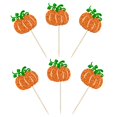 thumbnail image 3 of Ephlyn 24 toppers brillantes de calabaza para cupcakes, 3 of 7