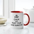 thumbnail image 4 of CafePress - Keep Calm And Trust Your Land Surveyor Mugs - 11 oz Ceramic Mug - Novelty Coffee Tea Cup, 4 of 4