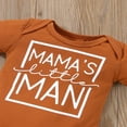thumbnail image 3 of Combinaison à Manches Courtes avec Imprimé Lettre Baby Romper, 3 of 5