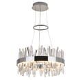 thumbnail image 1 of Artika Enchanted Modern LED Glass Crystal Chandelier, Chrome, 1 of 5