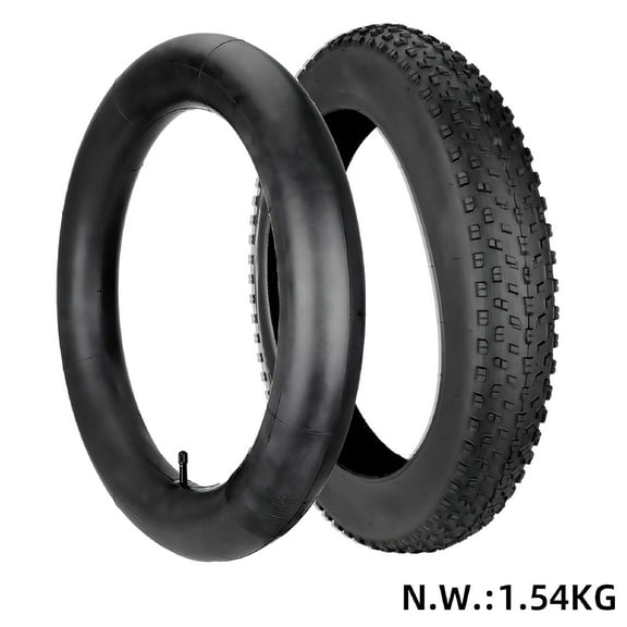 MELIVO 20X4.0/4.9 Inch Fat Big Tyre Mountain Bike Snow Bike Ebike Folding Tire (Inner tube)