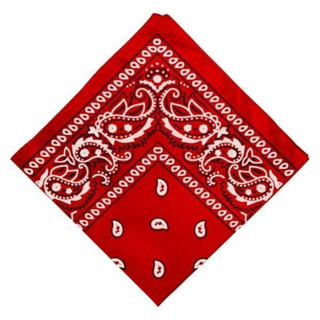 Paquete de 4 Pañuelo de Algodón Strade Fareast Limited Diseño de Cachemira Color Rojo 4 Piezas