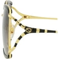 thumbnail image 4 of Gucci Women's Oversized Fashion Sunglasses, Black/Gold, 4 of 5