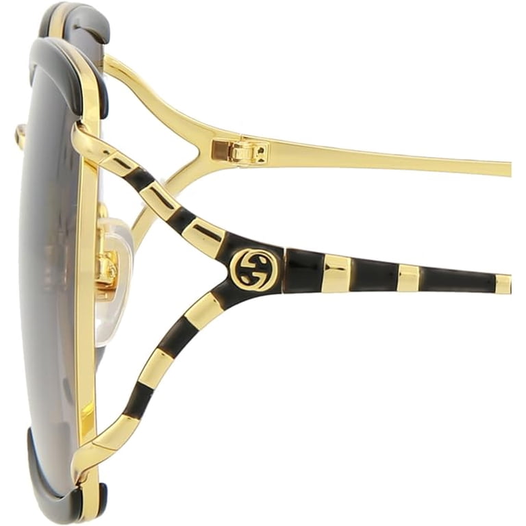 Gucci Women's Eyewear - Sunglasses GG 0593 SK 001 Black Gold Grey