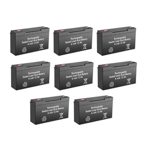 BatteryGuy Deltec PowerRite Pro PRA2000 (6 Volt 12 Ah) BatteryGuy brand equivalent (rechargeable, High Rate)