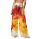 thumbnail image 1 of Pantalones de playa de gasa ligeros para mujer con protección solar, pantalones anchos de estilo bohemio estampados, blusa para mujer, 1 of 7