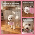 thumbnail image 5 of Crate Dog Bowl, Removable Stainless Steel Hanging Pet Kennel Cage Bowl Food & Water Feeder Coop Cup for Puppy, Cat, Rabbit, Guinea Pigs Ferret Bird, 5 of 6