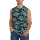thumbnail image 1 of Balery Fish Style Camisetas sin mangas para hombre, absorbe la humedad y protege contra el mal olor.-Small, 1 of 7