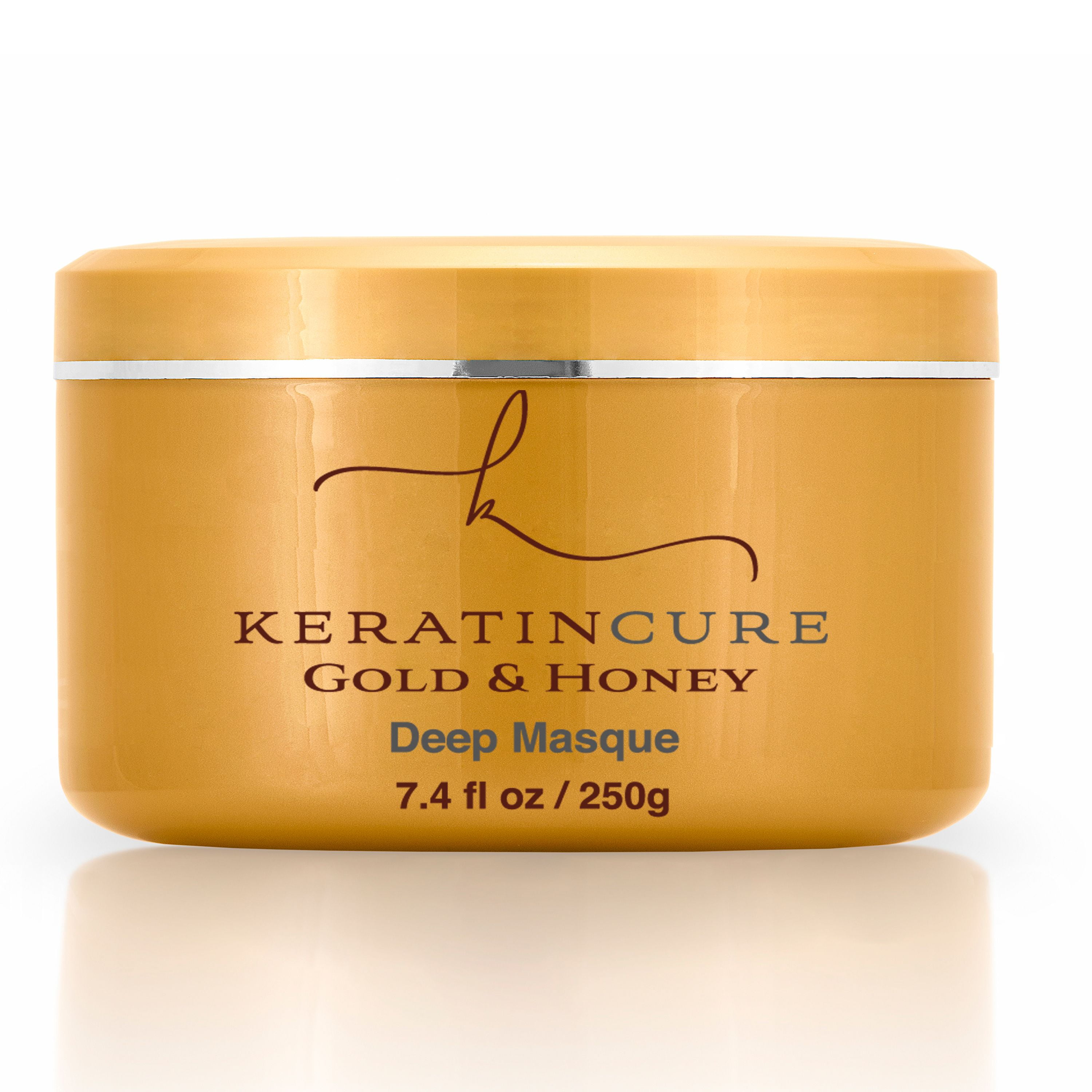 Keratin Cure Gold & Honey Deep Masque Repair Hair Intense Conditioner 8 ...