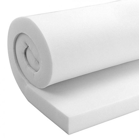 AK TRADING CO. Professional Upholstery Foam 2 Thick 36 Wide X 72 Long Regular Density White