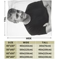 thumbnail image 3 of George Clooney Blanket Soft Flannel Fleece Throw Blanket Pattern Warm Plush Blankets 50"x40", 3 of 6