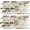 Amber Stone + Gold Metal, variant on 2-Sheet Faux Stone Peel and Stick Backsplash, Slate White 3D Realistic Marble Look PVC with Metal Wall Tiles Stick on Backsplash for Kitchen Bathroom (Sample)