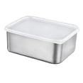 thumbnail image 2 of Contenedores de Almacenamiento de Alimentos de Acero inoxidable 304 con tapa, Caja de Almacenamiento Cuadrada para Cocina, Contenedor de Almuerzo para Nevera, PÍCnic Al Aire Libre, 2 of 8