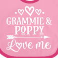 thumbnail image 4 of Inktastic Grammie and Poppy Love Me Boys or Girls Baby Bib, 4 of 4