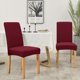 thumbnail image 2 of Chair Covers for Dining Room Set of 6,Dining Chair Slipcover Jacquard Stretchable for KitchenHotelRestaurant(6 Pieces,Wine), 2 of 5