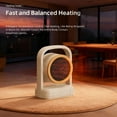 thumbnail image 4 of OEFNTAC Home and Kitchen 500W Portable Space Heater Compact 2 Heat Settings Overheat Protection Flame Retardant Liner Office Bedroom Dorm Safety Efficient, 4 of 5