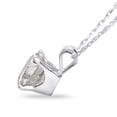 thumbnail image 3 of SuperJeweler 2 Carat Round Brilliant Moissanite Necklace in 14 Karat White Gold, 3 of 5