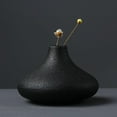 thumbnail image 4 of 2 Uds Minimalismo Florero de Cerámica Seca Florero Decorativo Hogar Sala de Negro, 4 of 8