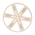 thumbnail image 4 of Unatoiry Wick Centering Tool Candle DIY Making Practical Wick Stabilizer Round Holder Light Brown Diameter 5.91 inch, 4 of 6