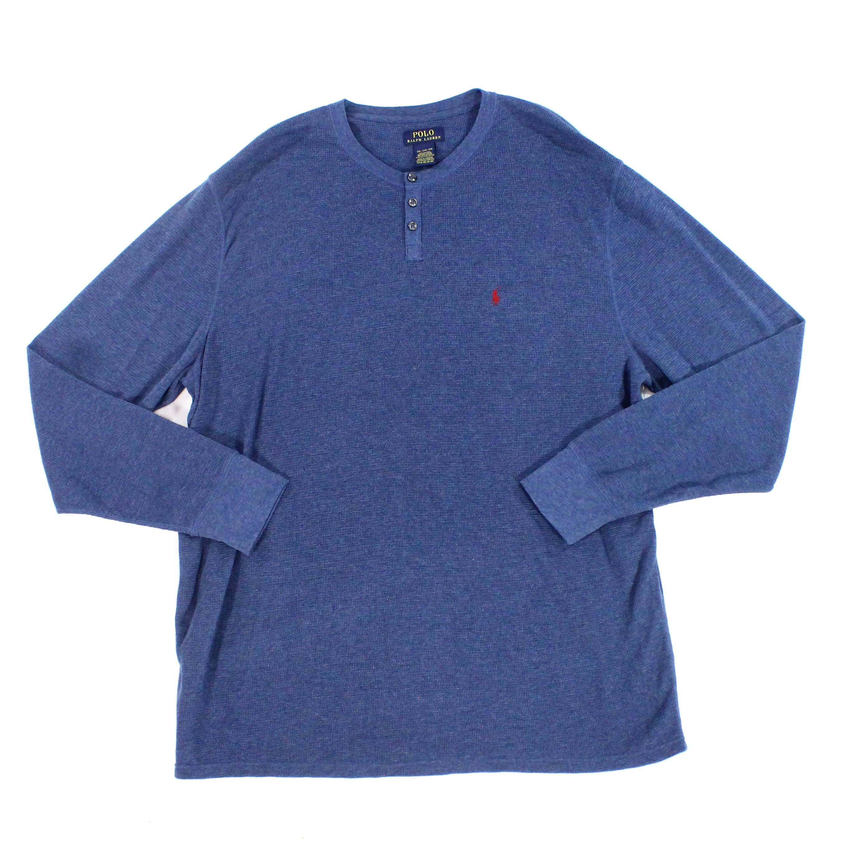 Polo Ralph Lauren Polo Ralph Lauren NEW Blue Mens Size 2XL Henley Waffle Knit TShirt