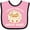 Pink and Black, variant on Inktastic I Wooly Love My Great Aunt Boys or Girls Baby Bib