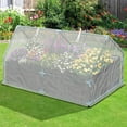 Dextrus 7.5x4x4FT Raised Garden Bed with Cover Extra Large Metal