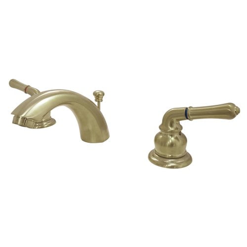 Kingston Brass KB957SB Magellan Mini-Widespread Bathroom Faucet, Brushed Brass