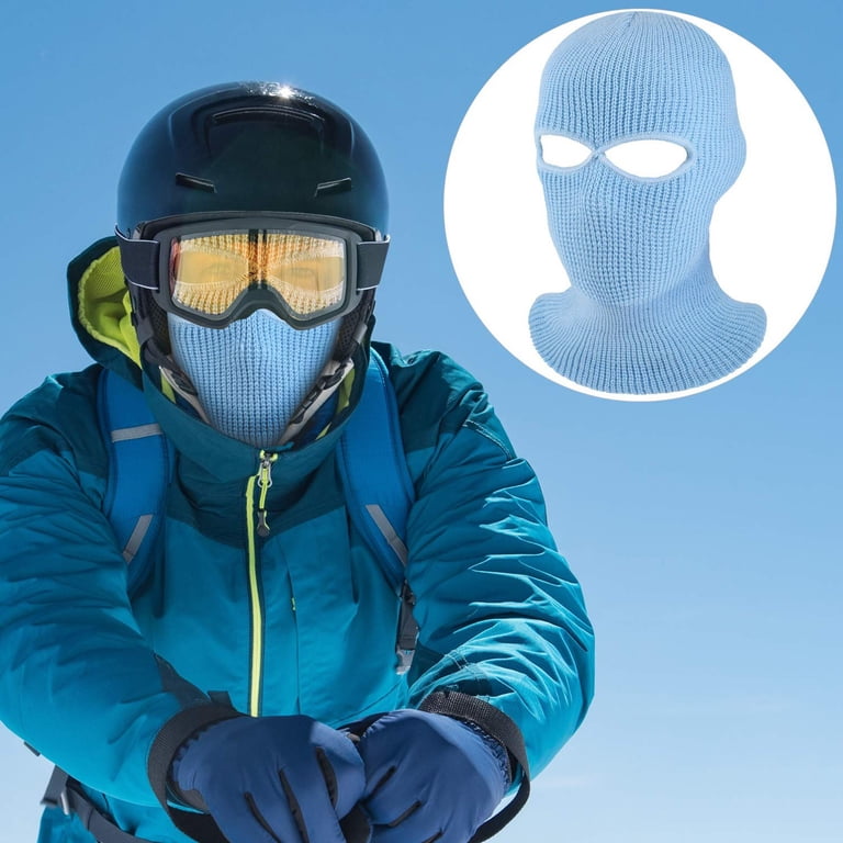 1-Hole Knitted Ski Mask Winter Balaclava Full Face Cover For  display picture 3