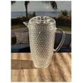 thumbnail image 4 of Kitchen Utensil Set 2.5 Quarts Water Pitcher with Lid, Diamond Cut Unbreakable Plastic Pitcher, Drink Pitcher, Juice Pitcher with Spout BPA Free,Kitchen Sink Caddy, 4 of 5