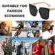 thumbnail image 5 of Forme a gafas de sol ovaladas de la cara las gafas de sol de moda del tiroteo de la calle de la personalidad, hechas de PC, 5 of 5