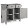 thumbnail image 4 of WyndenHall  Hampshire 40" Wide Solid Wood Traditional Entryway Storage Cabinet - 40"w x 15"d x 36" h Legs Fog Grey Bronze Finish,Lacquer, 4 of 5