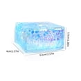 thumbnail image 4 of 4 Pack Glitter Ice Cubes,Soft Cube Sensory SquishyFidget Toys,Ice Cube SquishyMalt Sugar Stress Balls,Slow Rise Stress Cubes for Adults,Square Squeeze StressBalls for Anxiety StressRelief,PartyFavors, 4 of 7