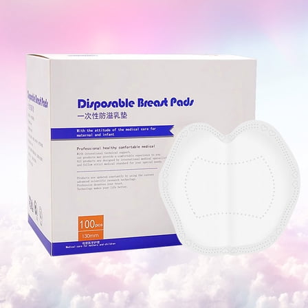 ELAYARD 1 Pack Disposable Maternity Pads White Thick Breathable Nursing Pads for New Moms