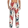 thumbnail image 3 of Daiia Men'S Roosters Pants,Bottoms Sleep Lounge,Pajama Pants,Pj Bottoms Drawstring And Pockets-Large, 3 of 9