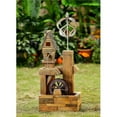 thumbnail image 1 of Jeco FCL146 Wood Look with Wind Spinner Birdhouse, 1 of 1