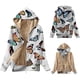 thumbnail image 2 of Chaquetas Con Capucha Para Mujer Casual Invierno Cálido Felpa Cremallera Doble Cara Sudadera Con Capucha Chaqueta Abrigo Odeerbi  ODB122195, 2 of 5