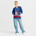 thumbnail image 3 of Women's Fanatics  Blue New York Rangers Icing Long Sleeve Lace Up Sweatshirt, 3 of 6