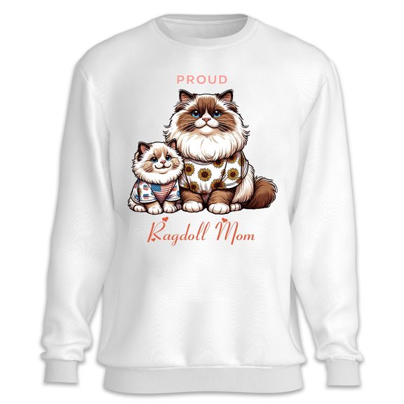 Happy Mother's Day Proud Ragdoll Mom Sweatshirt Unisex Merch Cat Lover Kitten Owner Gifts Idea - 03003