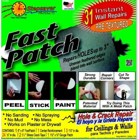 Self Adhesive Fast Patch Pre Textured 31 Patches Per Kit
