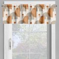 thumbnail image 4 of Ambesonne Geometric Valance & Curtain, Linear Pattern Print Art, 55"x45", Pale Earth Yellow and Ivory, 4 of 7