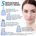 thumbnail image 4 of Blackhead Remover Pore Vacuum Cleaner- Electric blackhead vacuum Extractor Pore Cleaner Comedone Whitehead Remover Kit USB Rechargeable Pore Extractor Suction Too with 5 Different Sucker Heads, 4 of 9