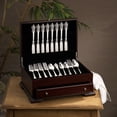 thumbnail image 4 of Lifetime Brands Single Drawer Flatware Chest with Feet, Dark Walnut, 4 of 6