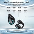 thumbnail image 2 of Auriculares de conducción ósea de oído abierto, inalámbricos con Bluetooth y clip, con pantalla digital y estuche de carga de 60 horas., 2 of 4