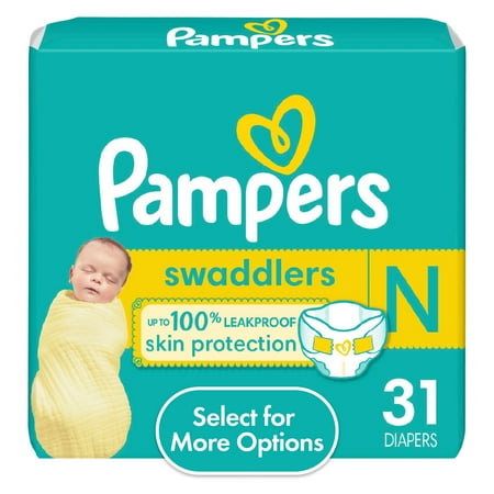 UPC: 0037000828358 | Pampers Swaddlers Diapers Newborn 31 Count (Select for More Options)