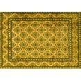 thumbnail image 1 of Ahgly Company Machine Washable Indoor Rectangle Persian Yellow Traditional Area Rugs, 2' x 5', 1 of 4