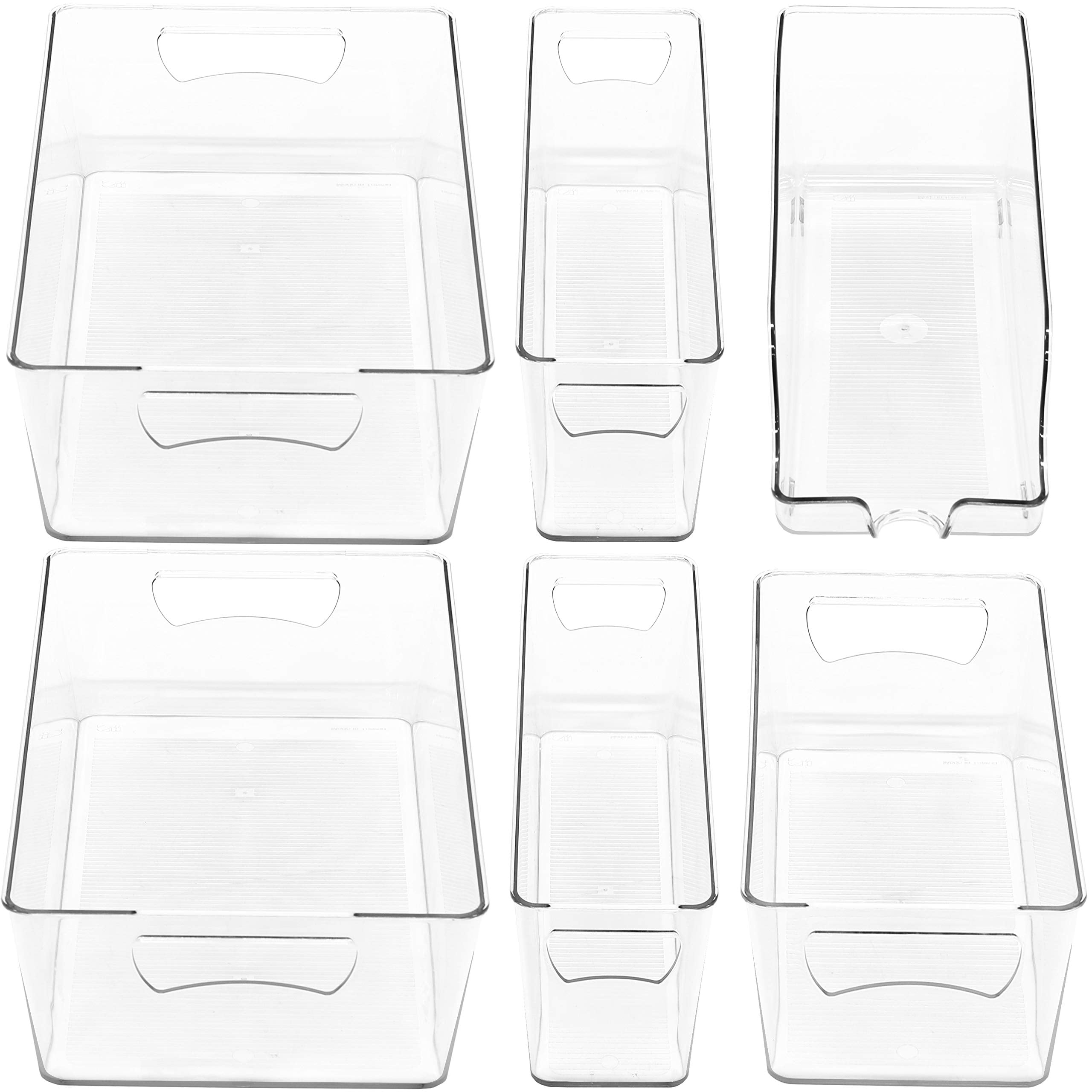 SimpleHouseware Freezer Storage Organizer, Set of 8 (4Medium, 4Large)