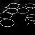 thumbnail image 4 of 100 Pieces Silver Plated Wine Glass Charm Rings Earring Hoops 25mm, 4 of 9